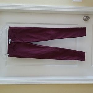ABERCROMBIE & Fitch Maroon Burgundy Jeans Denim 0R 25W